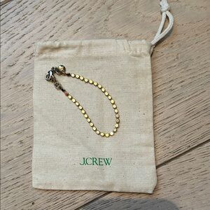 J. Crew Gold Dot Bracelet